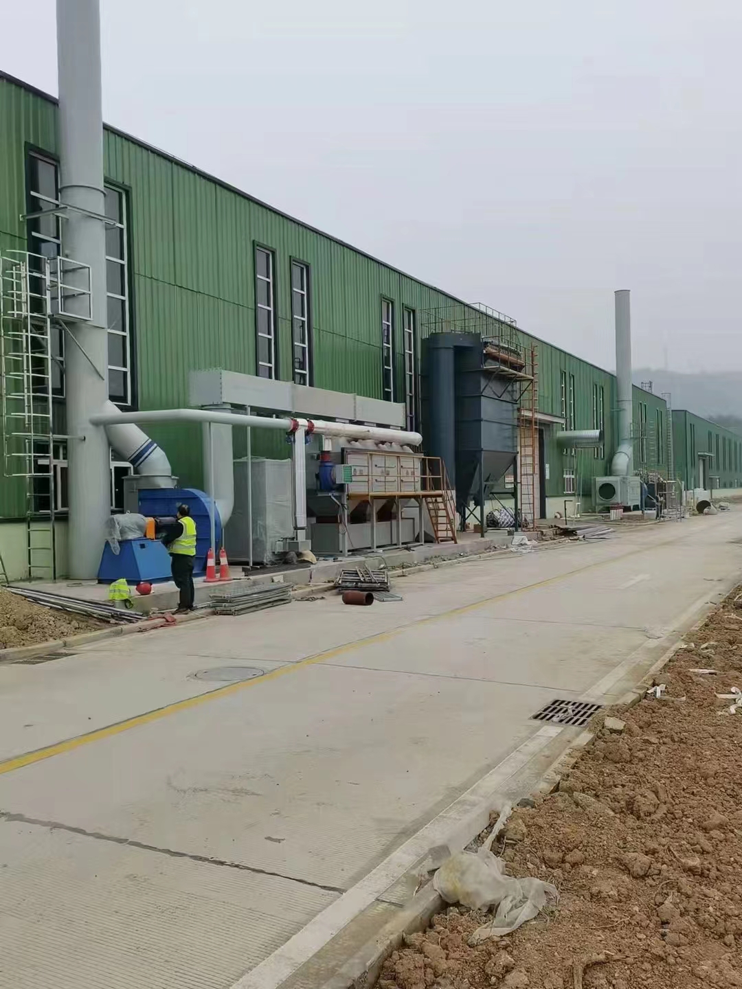 催化燃燒，除塵器廢氣...